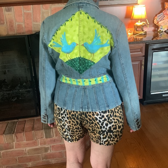 Custom Hand Painted Jean Jacket - Picture 11 of 11